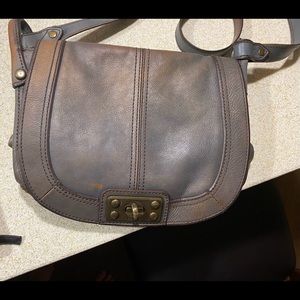 Fossil leather crossbody purse